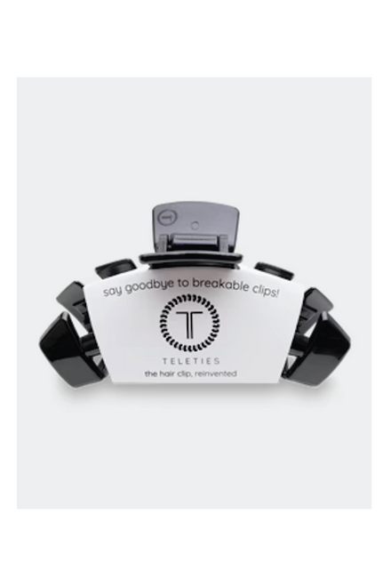 Teleties | Jet Black Hair Clip Medium