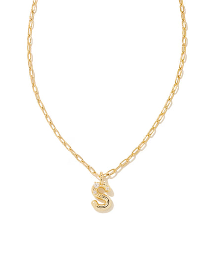 Kendra Scott Crystal Initial Pendant Necklace | Letter S