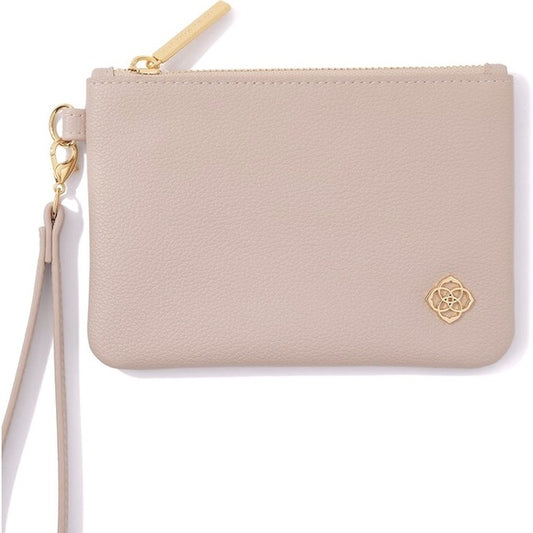 Kendra Scott Travel Pouch Wristlet in Taupe