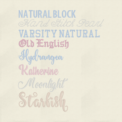 Custom Name/Text Embroidery Add-On