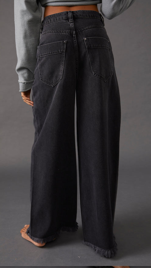 Free People Old West Slouchy Denim in Panther