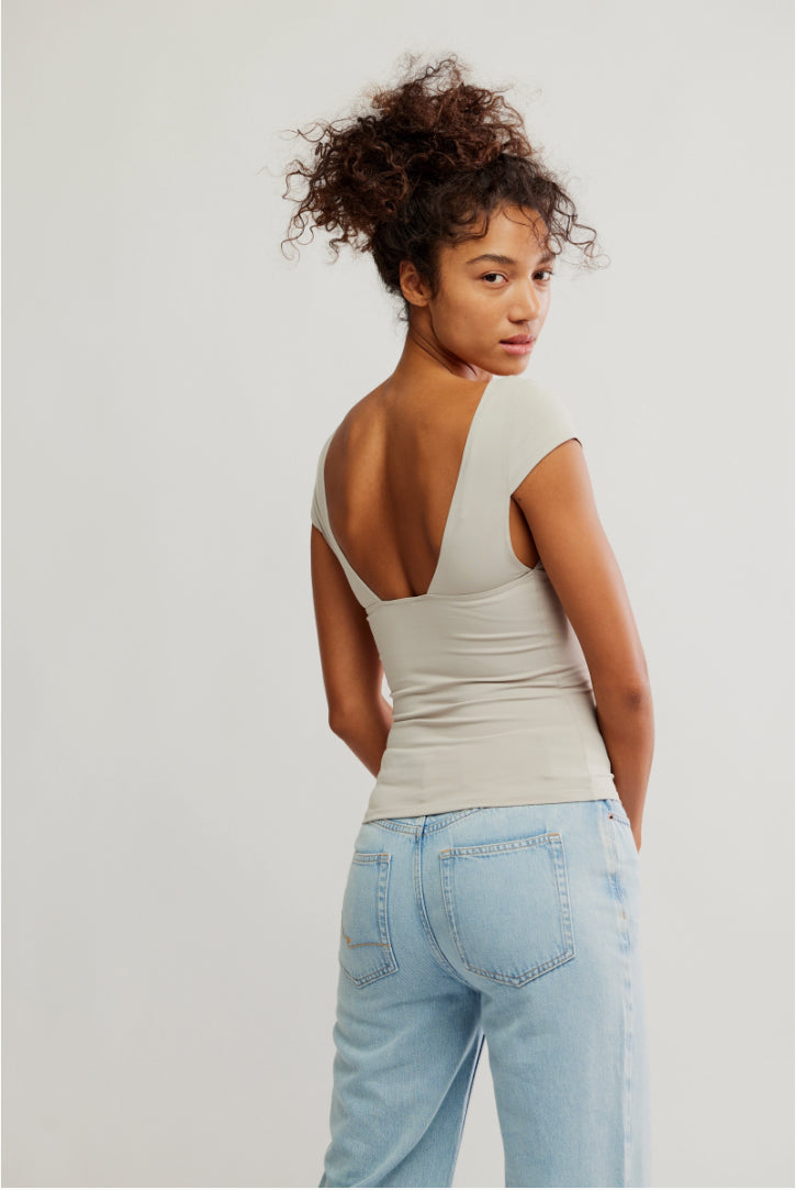 Duo Corset Cami in Pumice Stone