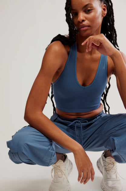 Free People Free Throw Crop in Skyline