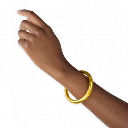Budha Girl All Weather Tzubbie Bangle in Gold | Set of One | Medium