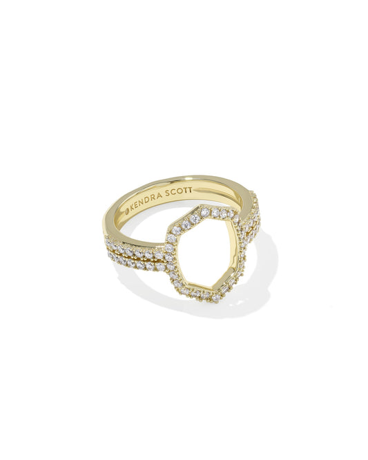 Kendra Scott Daphne Pave Cocktail Ring | Size 7