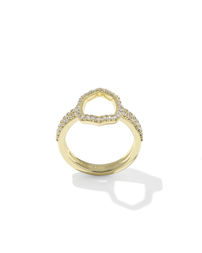 Kendra Scott Daphne Pave Cocktail Ring | Size 5