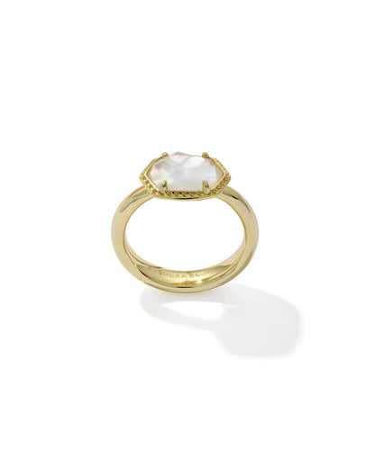 Kendra Scott Daphne Frame Band Ring in MOP | Size 7
