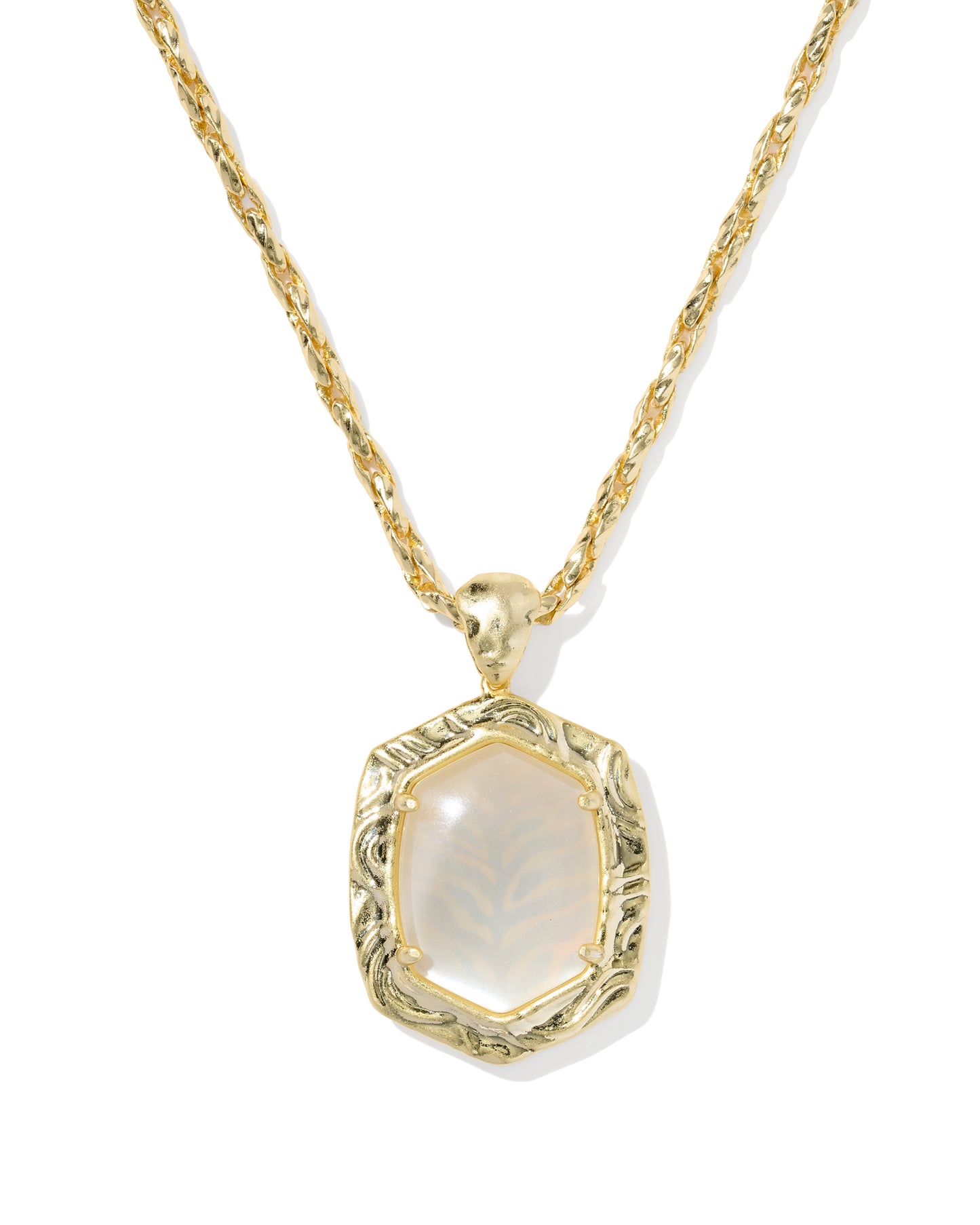 Kendra Scott Tiger Striped Daphne Long Pendant Necklace