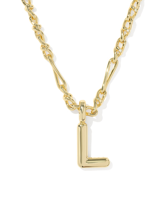 Kendra Scott Bubble Letter L Necklace