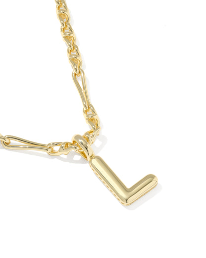 Kendra Scott Bubble Letter L Necklace