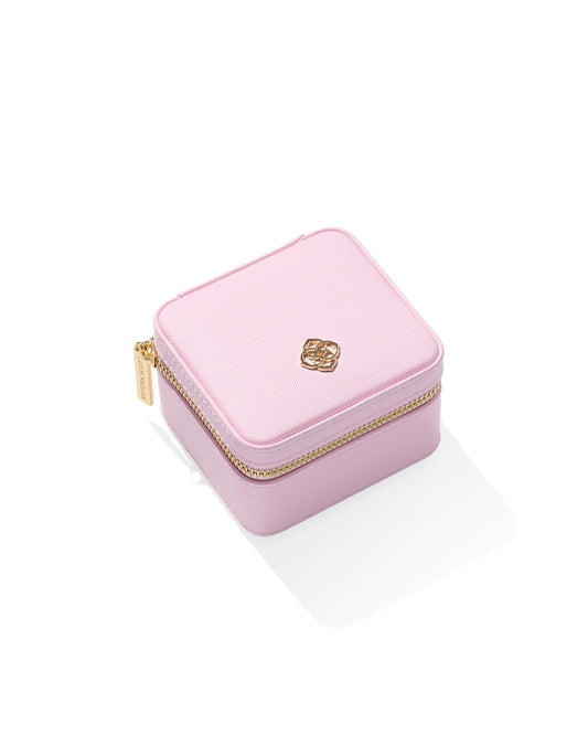 Kendra Scott Baby Pink Small Zip Jewelry Case