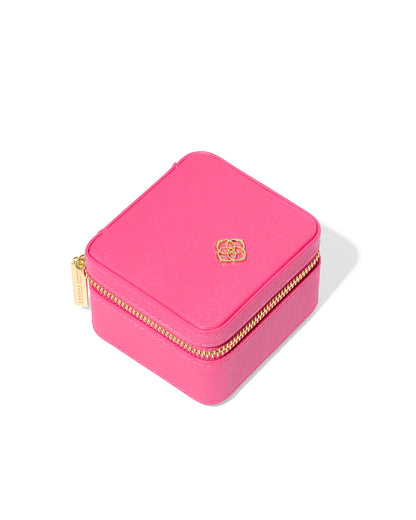 Kendra Scott Small Zip Jewelry Case in Hot Pink