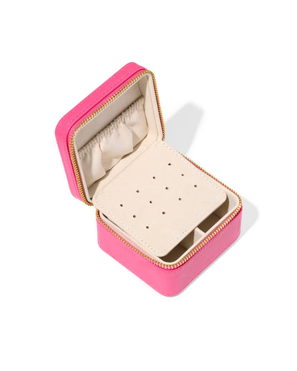 Kendra Scott Small Zip Jewelry Case in Hot Pink