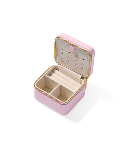 Kendra Scott Baby Pink Small Zip Jewelry Case