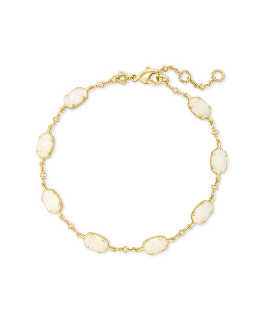 Kendra Scott Emilie Link Bracelet in Gold Iridescent Drusy