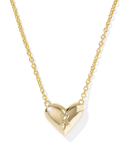 Kendra Scott Heart Letter Pendant Necklace | Letter K
