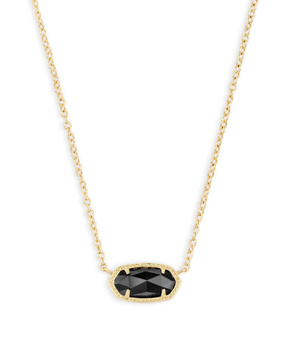 Kendra Scott Elisa Pendant Necklace in Gold Black
