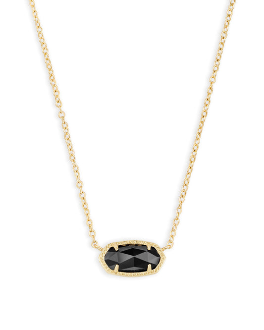 Kendra Scott Elisa Pendant Necklace in Gold Black