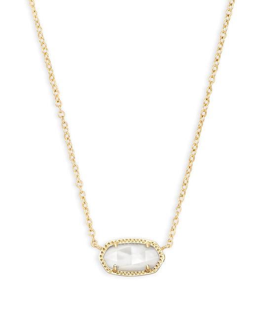 Kendra Scott Elisa Pendant Necklace in Gold Ivory Mother of Pearl