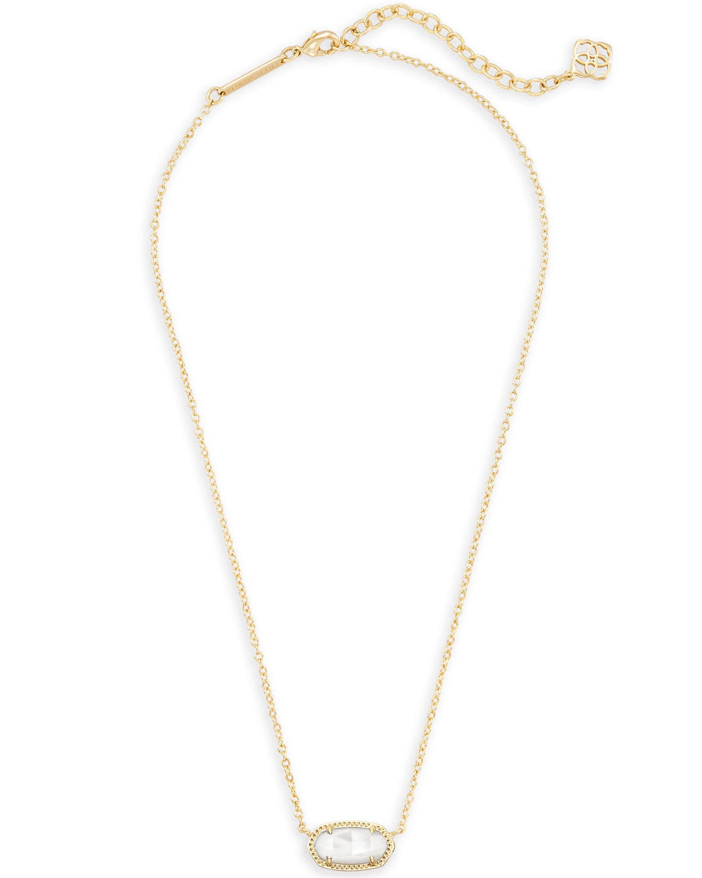 Kendra Scott Elisa Pendant Necklace in Gold Ivory Mother of Pearl