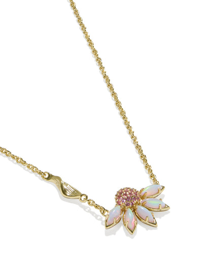 Kendra Scott Anya Flower Short Pendant Necklace in Light Pink